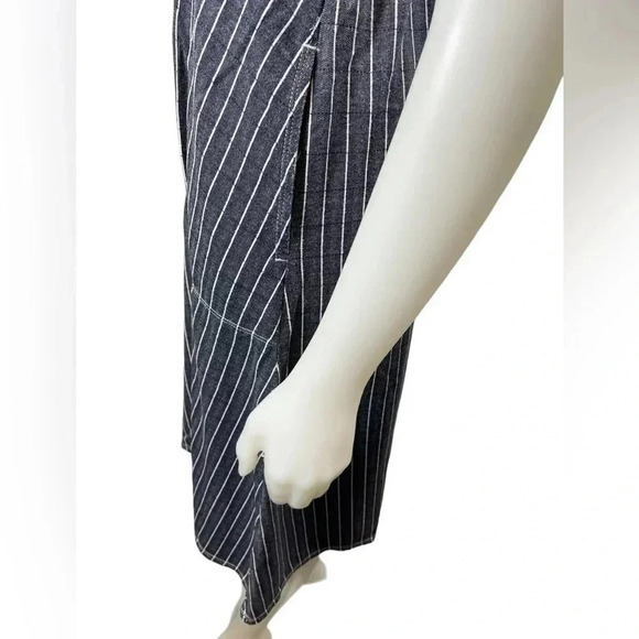 Max Studio Blue & White Striped Pockets Dress Size XS - Picture 8 of 11